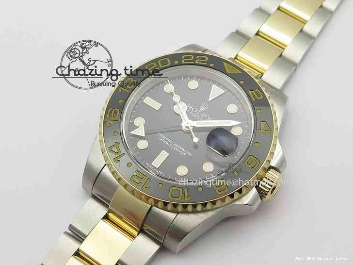 Best AAA Replica Sites Stack) II GMT-Master A3187 Best 1:1 Black Hand LN YG Wrapped Edition Noob (Correct 3642 Timeless Thick Ceramic 116713 0115